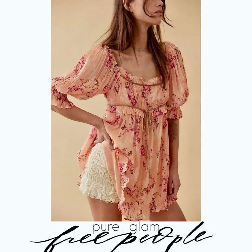 Free People floral mini dress